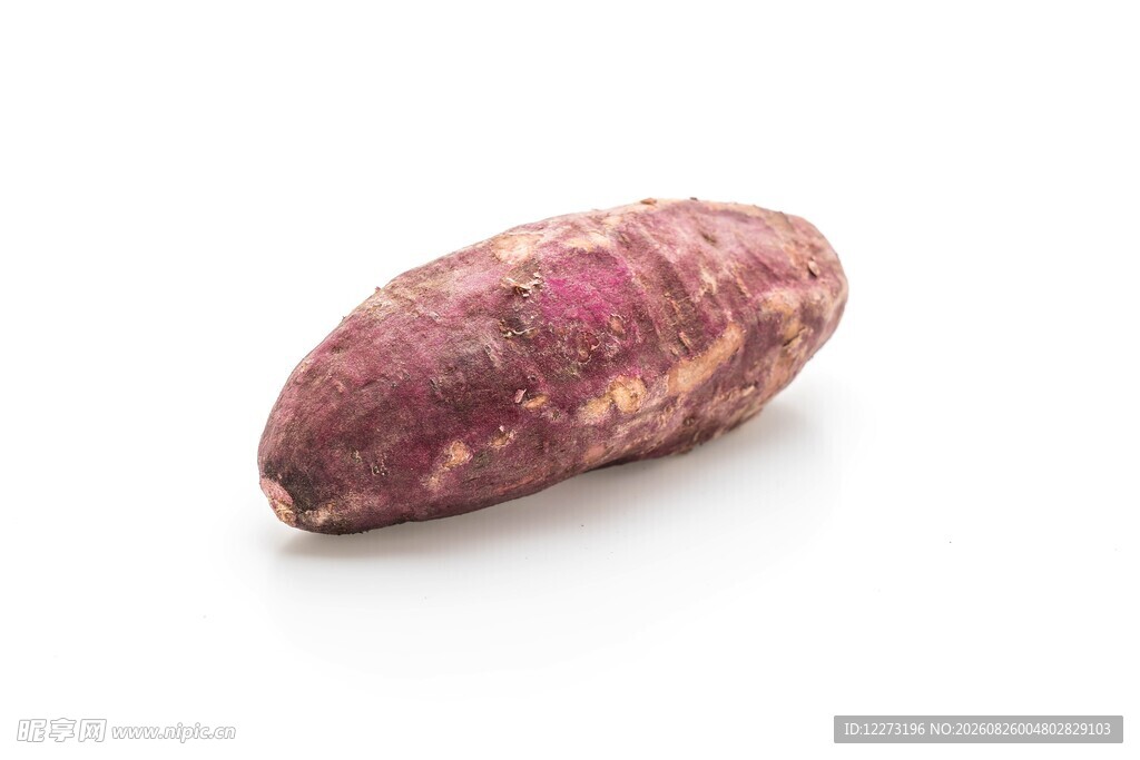 单个紫薯特写