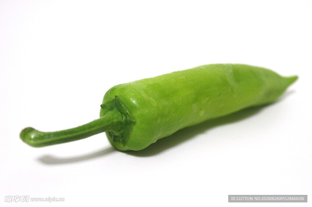 鲜绿尖椒特写