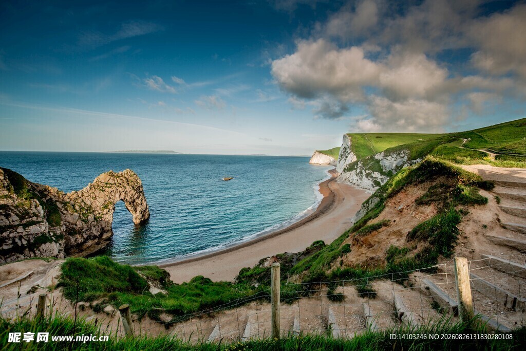 英国杜德尔门海岸美景
