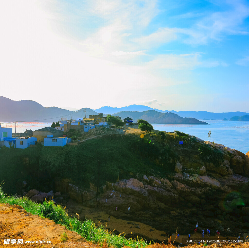 海边青山美景