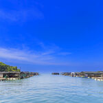 海上渔村美景