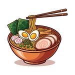 拉面插画