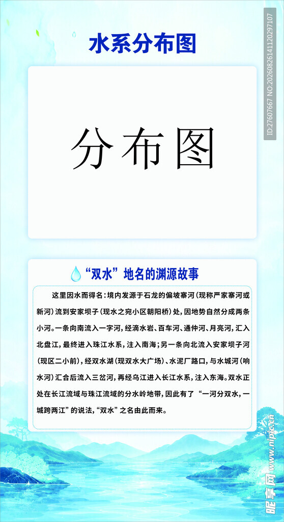 水系分布图展示页