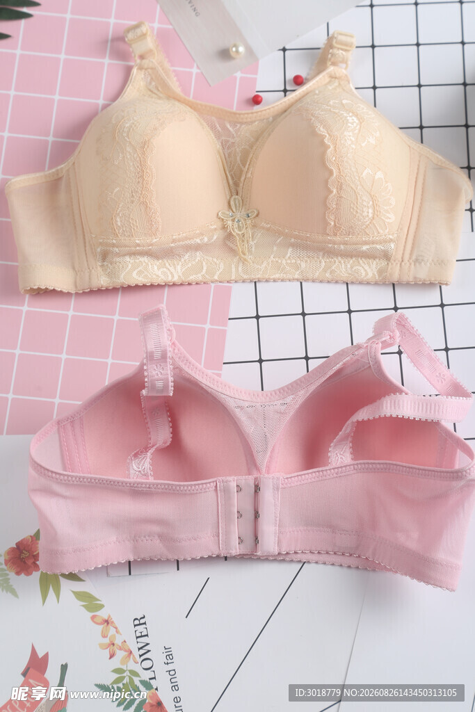两款女士时尚内衣展示