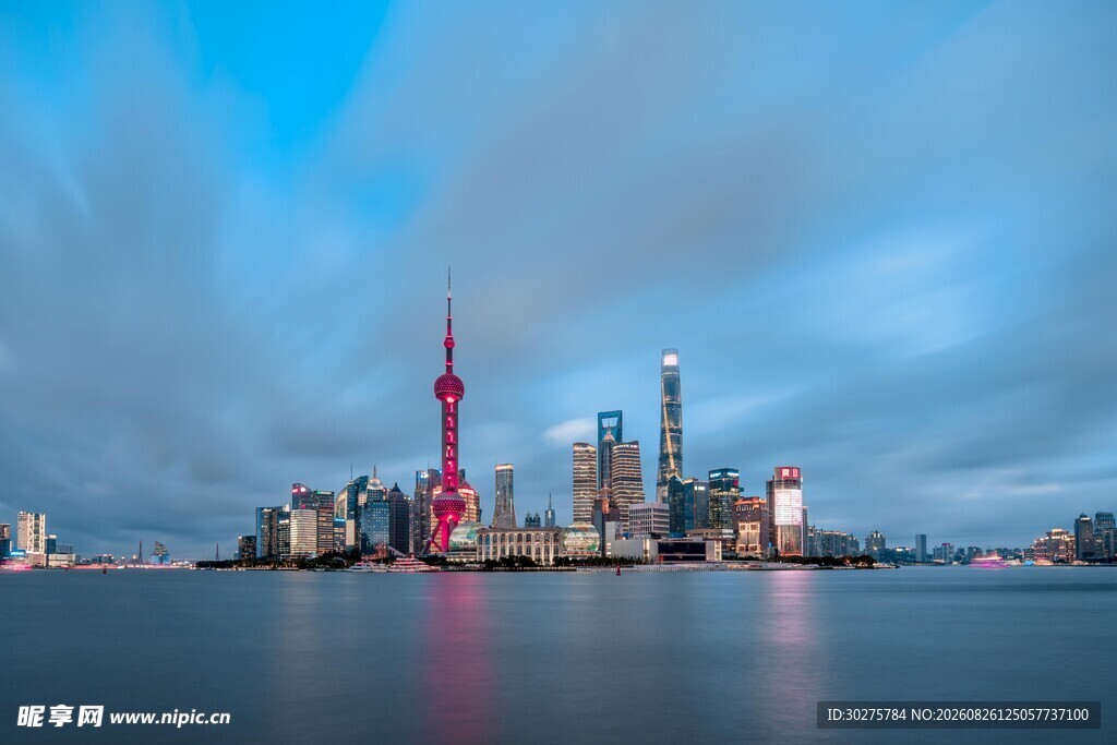 上海外滩璀璨夜景风光