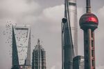 上海地标建筑天际线