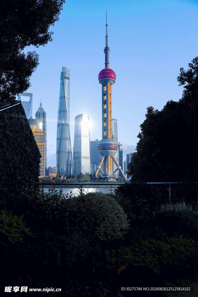 上海外滩标志性建筑景观