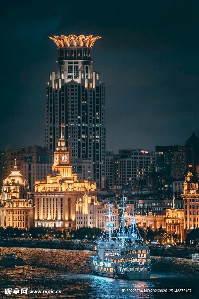 上海外滩璀璨夜景