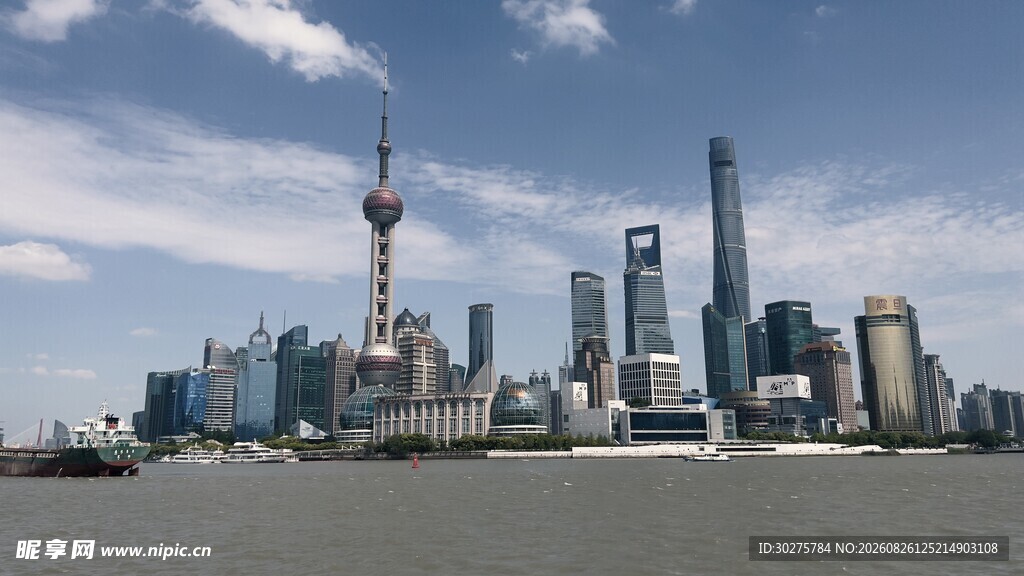 上海外滩城市天际线景观