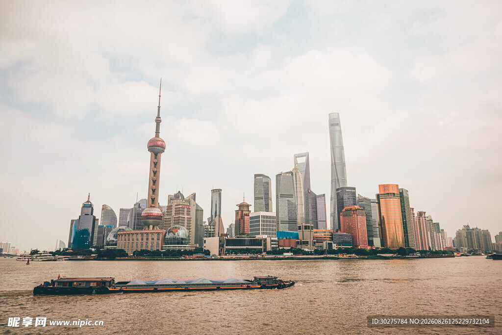 上海外滩城市天际线景观