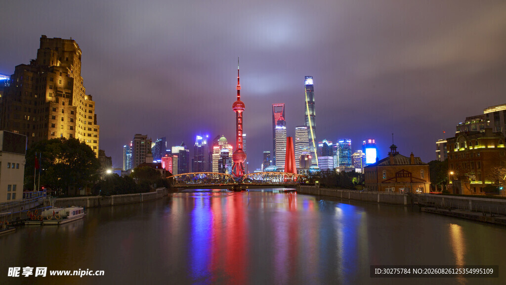上海外滩璀璨夜景