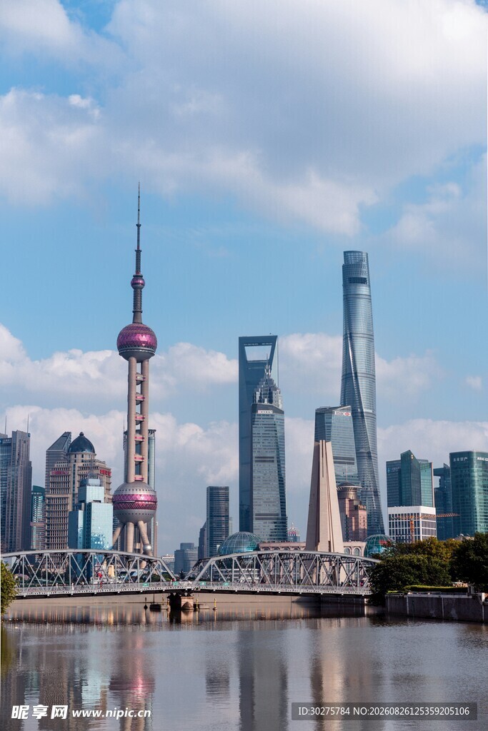 上海外滩城市天际线景观
