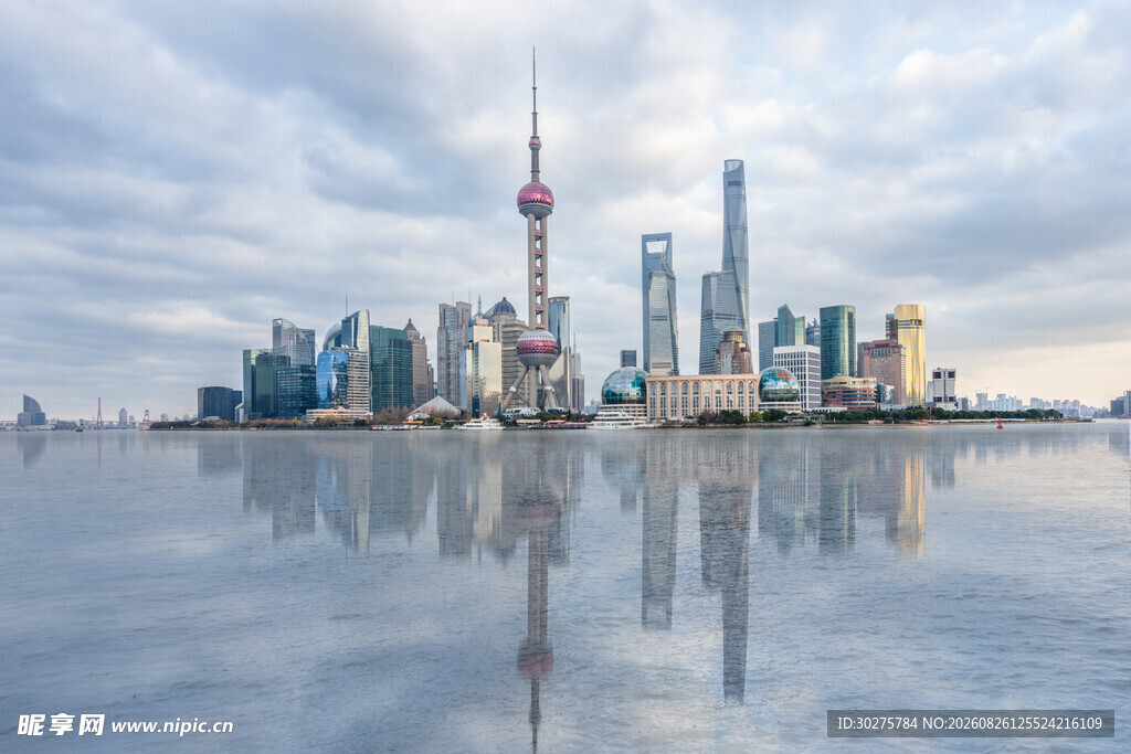 上海外滩城市天际线美景