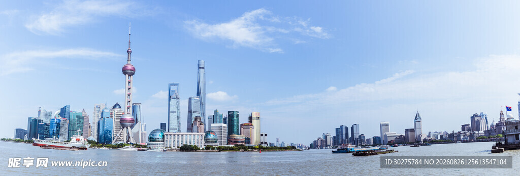 上海外滩城市天际线景观