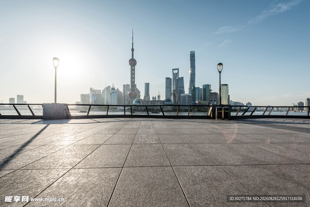 上海外滩城市天际线景观