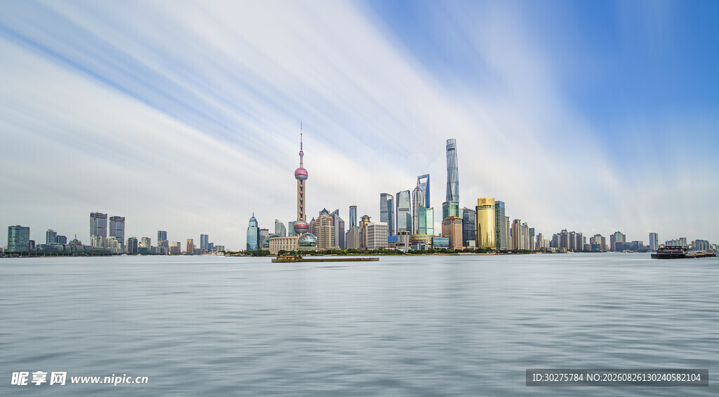 上海外滩城市天际线景观