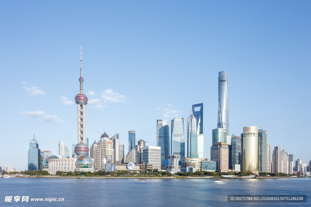 上海外滩城市天际线景观