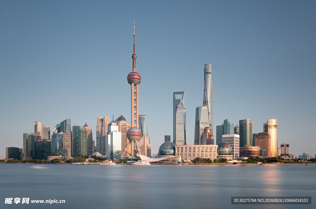 上海外滩城市天际线景观