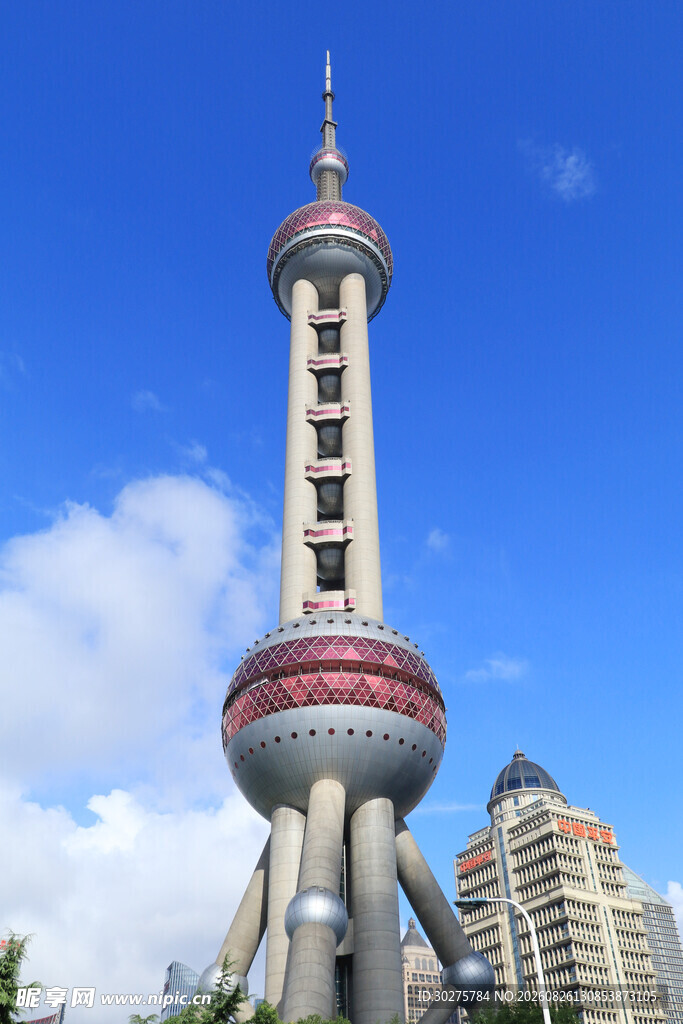 东方明珠塔城市天际线景观