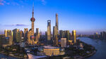 上海外滩璀璨城市天际线