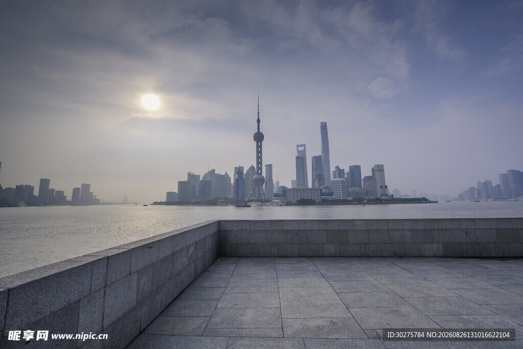 上海外滩城市天际线景观