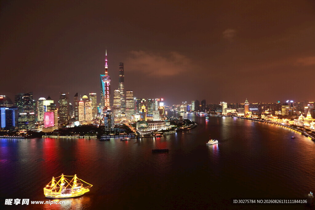 上海外滩璀璨夜景