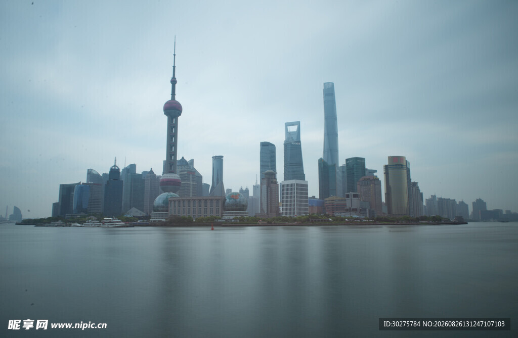 上海外滩城市天际线景观