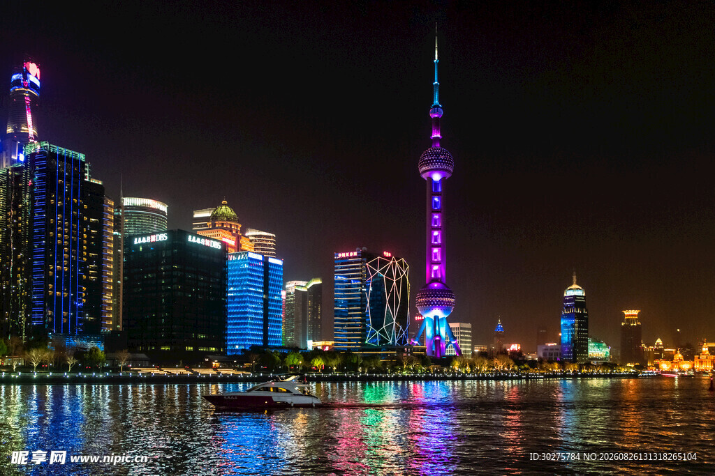 上海外滩璀璨夜景风光