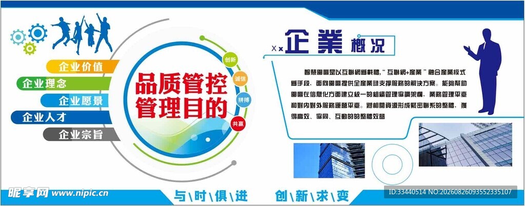 企业宣传文化墙海报展示