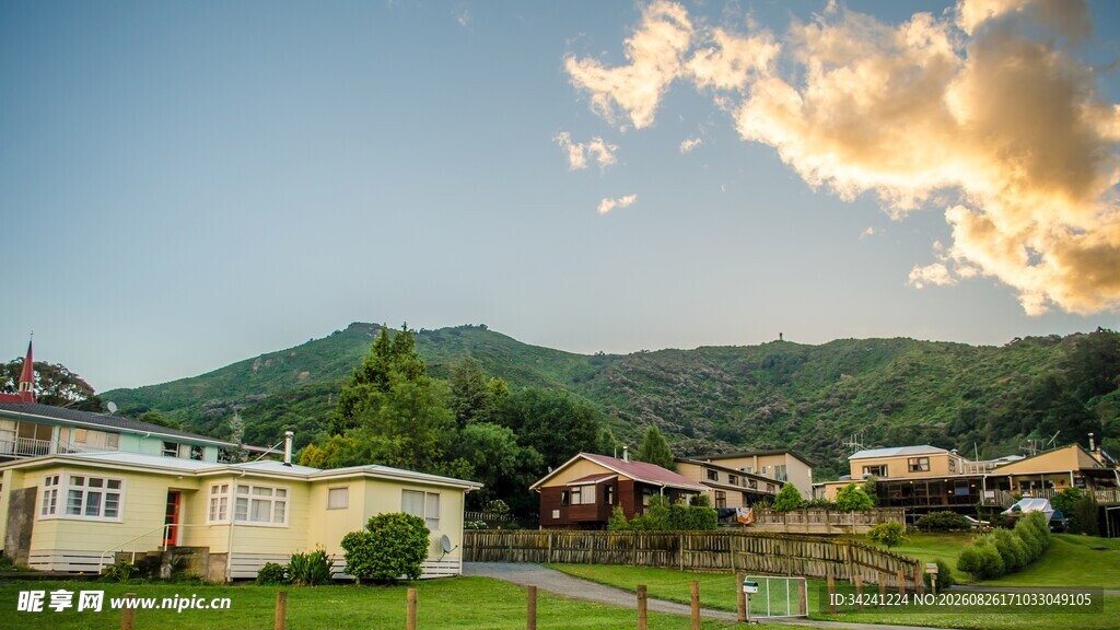 乡村美景宁静的田园风光