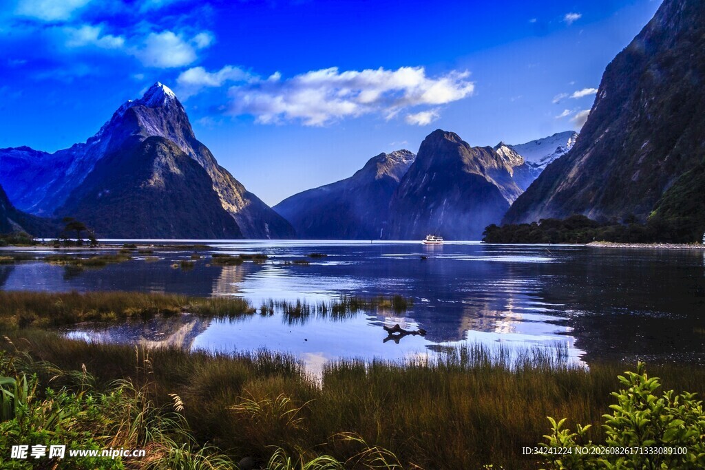 壮丽山水湖景风光