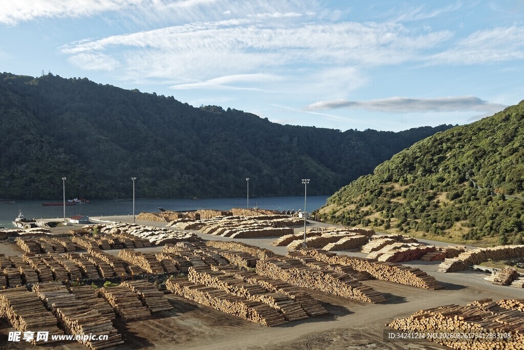 海岸边的奇特岩石景观