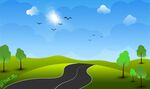 郊野公路背景