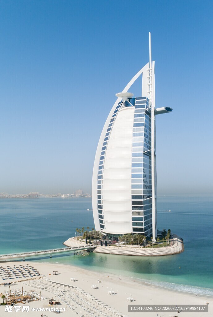 迪拜帆船酒店海滨美景