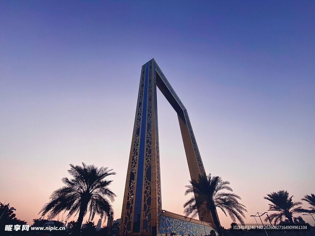 迪拜城市地标建筑景观