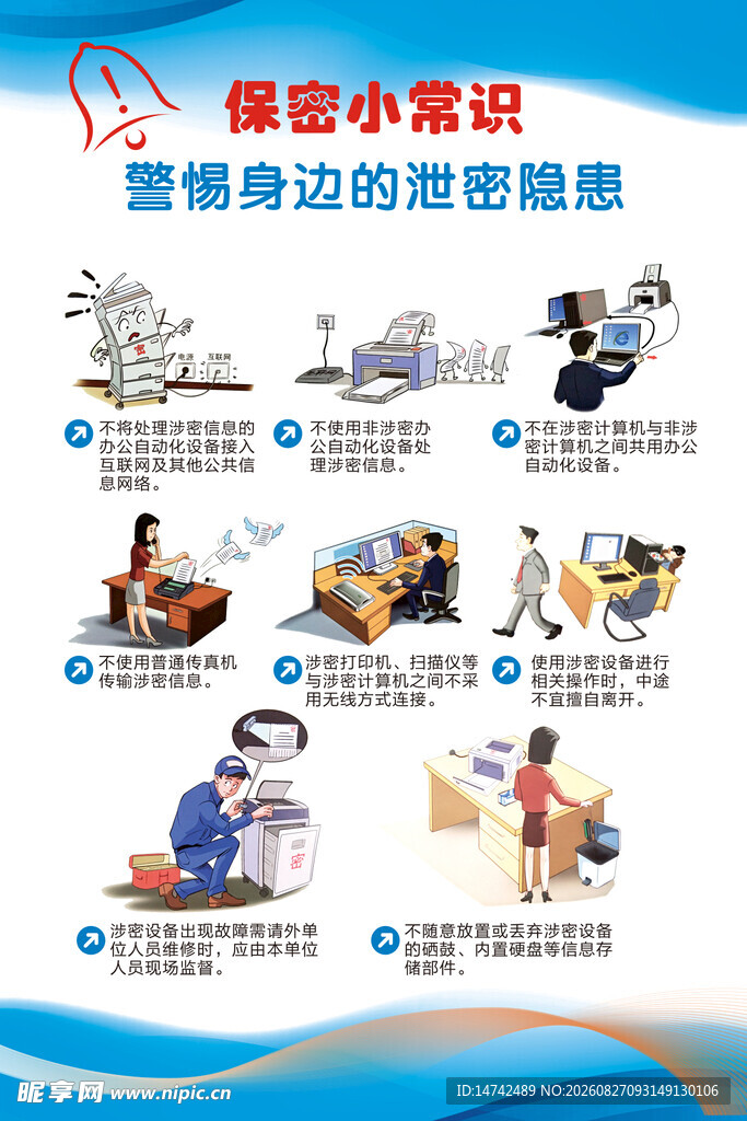 保密海报