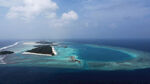 美丽海岛海景俯瞰图