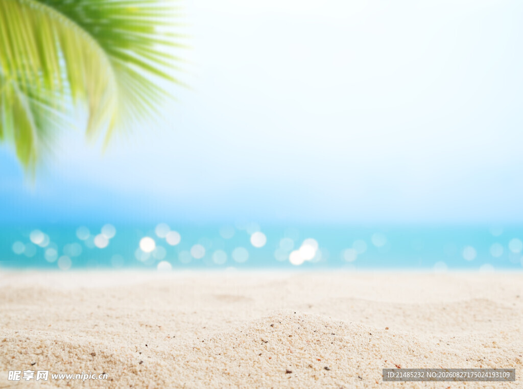 夏日沙滩海景风光