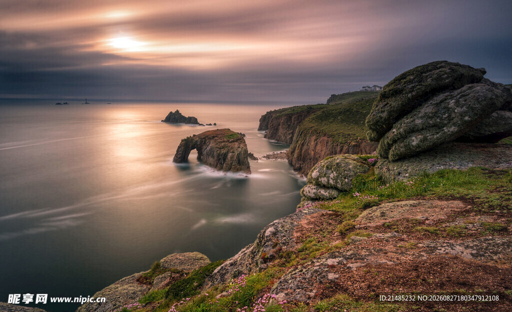 海边黄昏美景