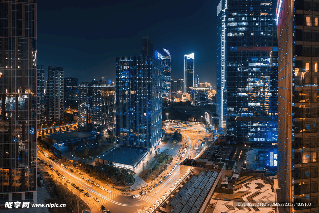 都市璀璨夜景