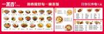 快餐小吃店红色菜单灯箱海报价目