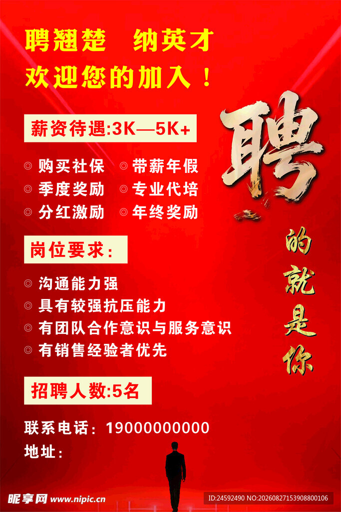 企业招聘海报 诚邀英才