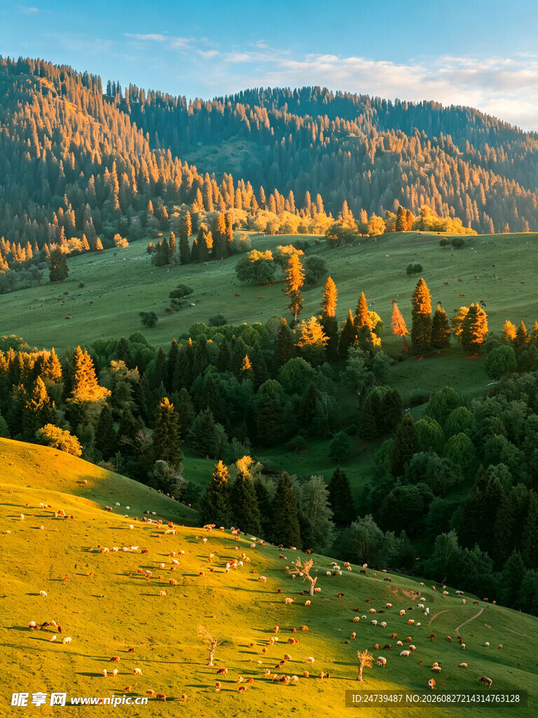 秋日山间美景