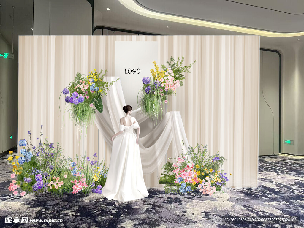 韩式梦幻婚礼场景布置