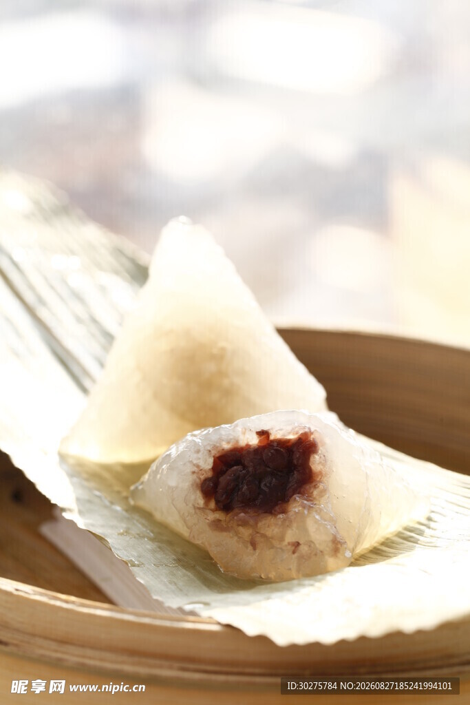 传统豆沙馅小粽子