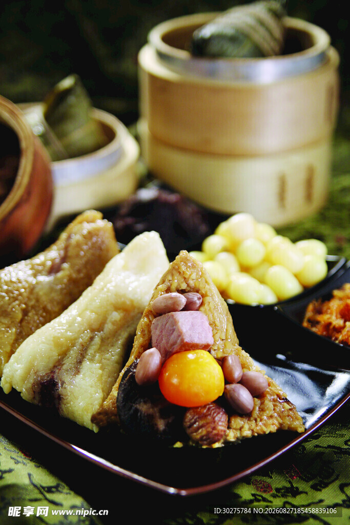 多样中式点心美食展示