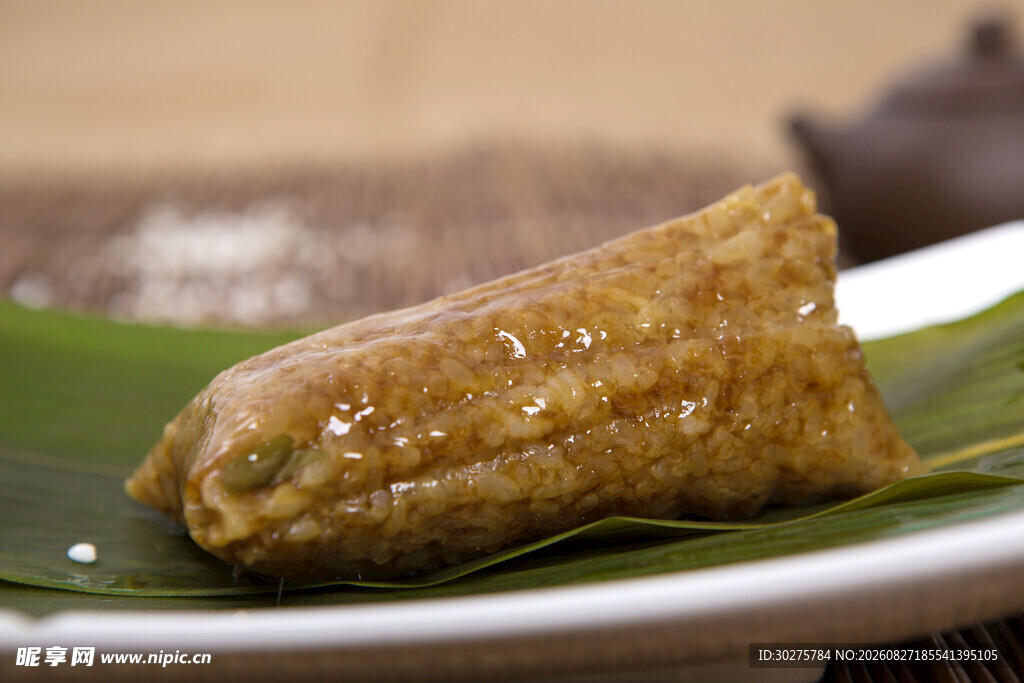 美味粽叶包裹的特色食物