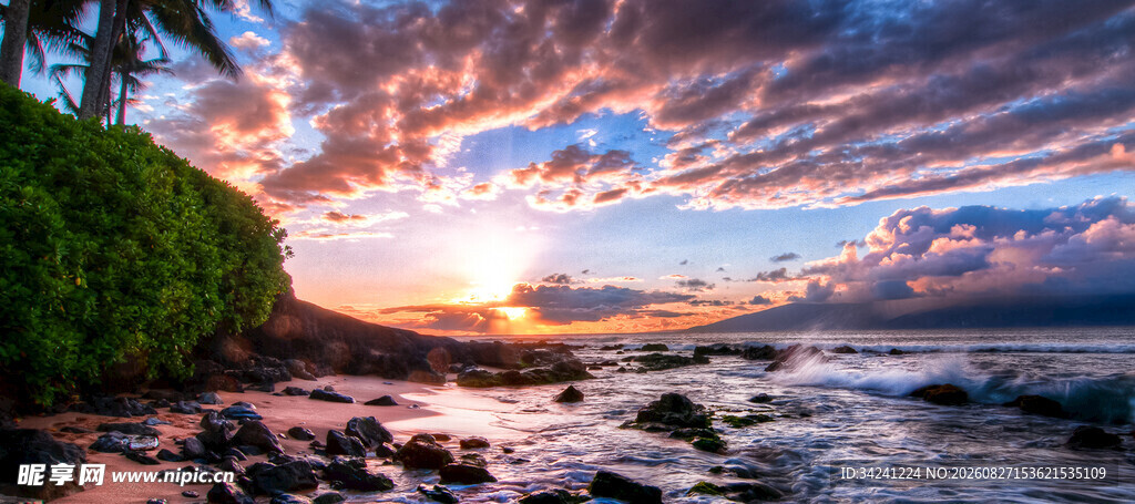 海边日落美景