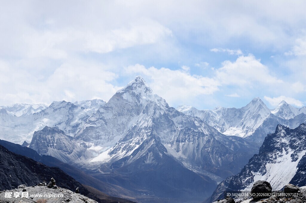 壮丽雪山美景