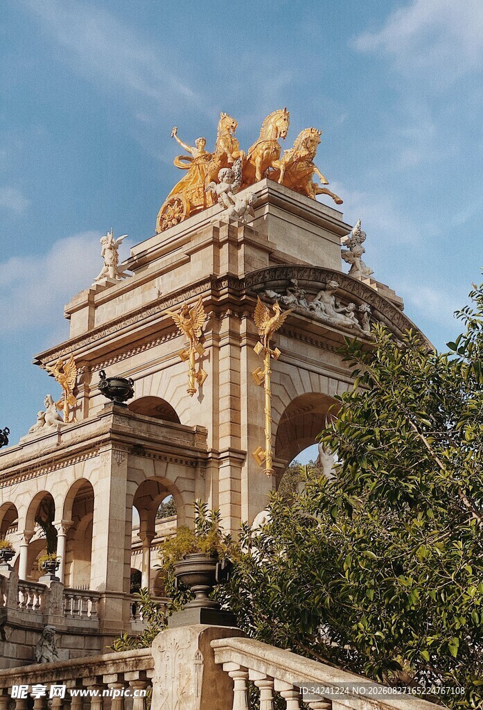巴塞罗那华丽建筑景观